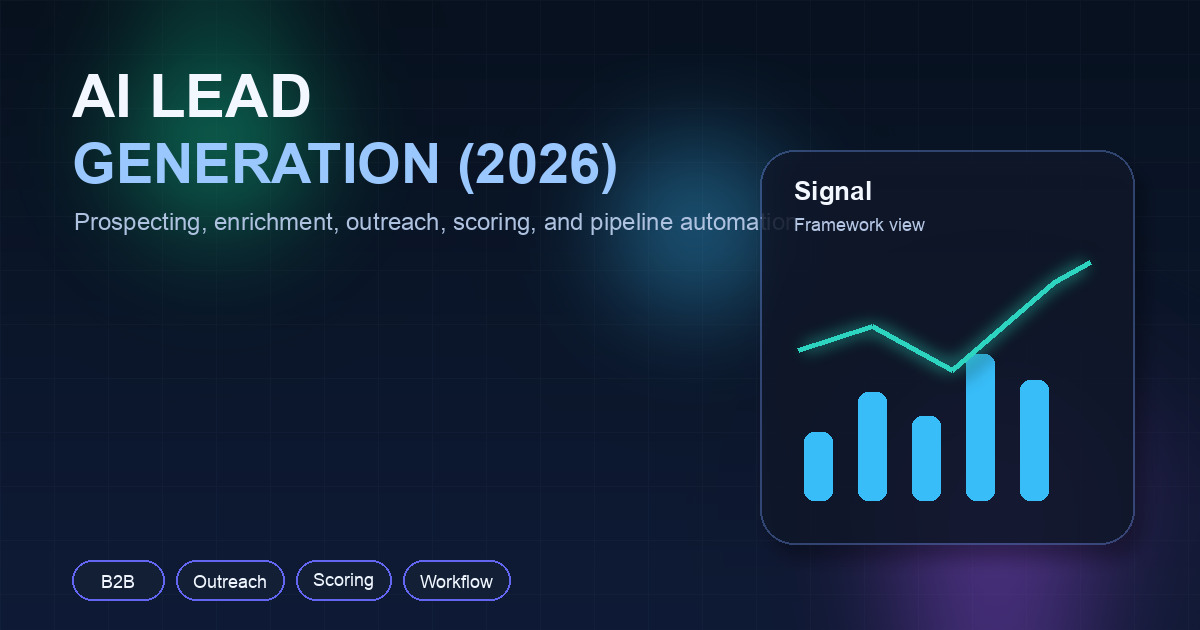How to Use AI for Lead Generation in 2026 (Complete Workflow Guide)