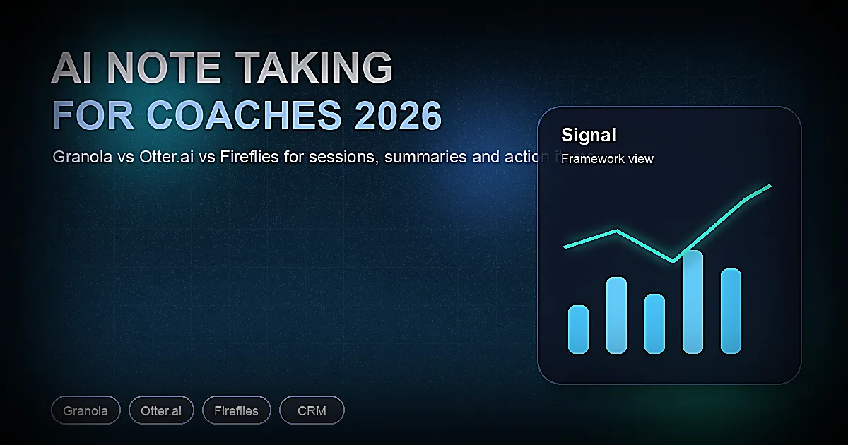 AI Note-Taking Tools for Coaches: Granola vs Otter.ai vs Fireflies (2026)