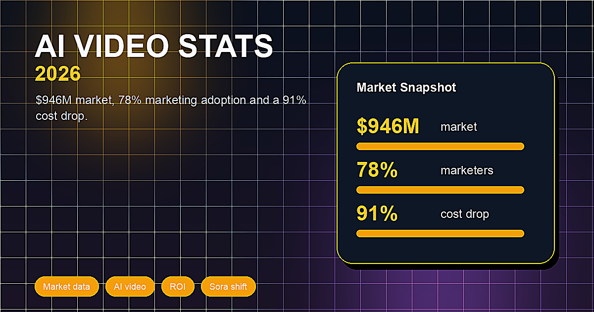 AI Video Generation Statistics 2026: 50+ Facts & Market Data