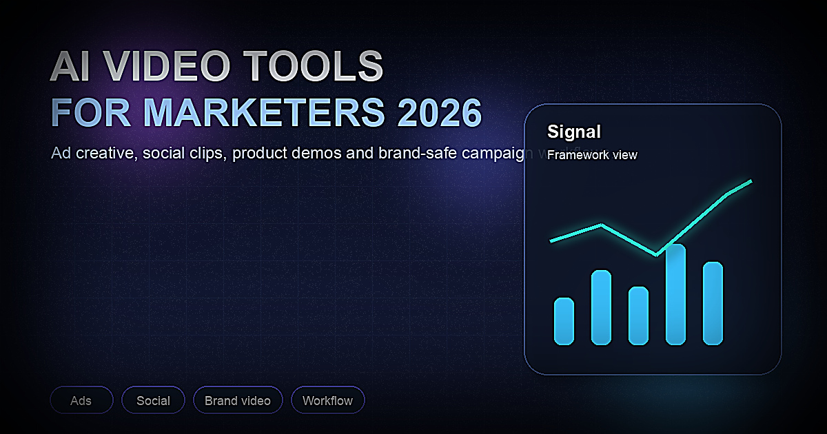 AI Video Tools for Marketers 2026: Ads, Social & Brand Video