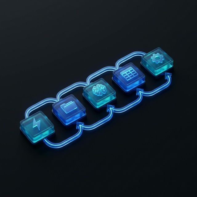 AI workflow building blocks diagram 2026