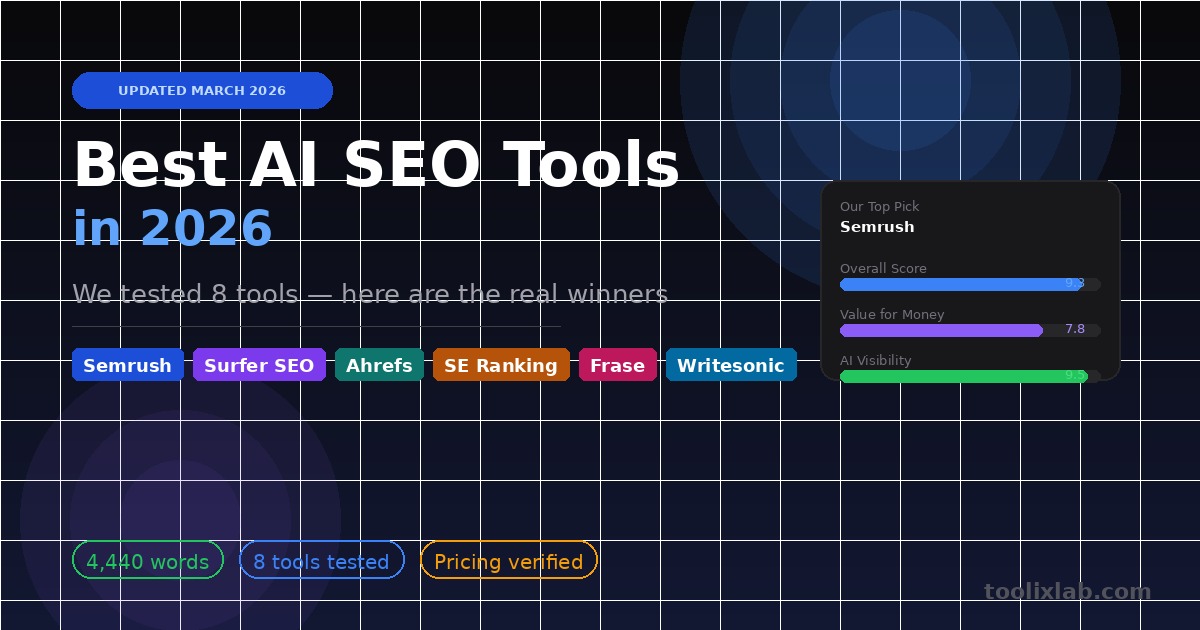 Best AI SEO Tools in 2026: We Tested 8 to Find the Real Winners