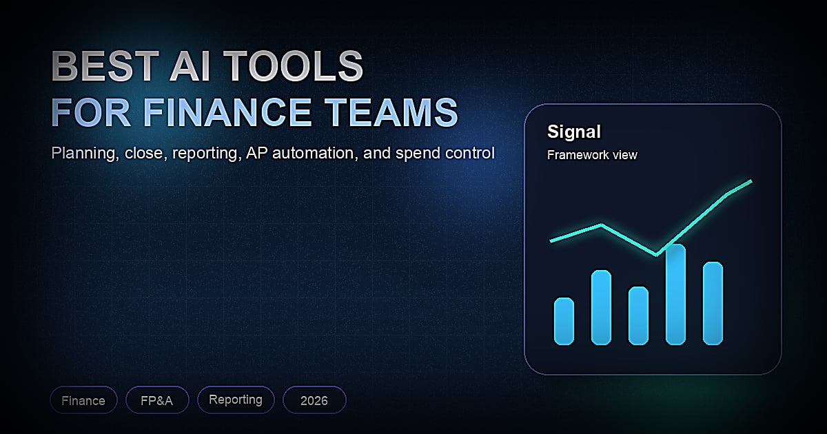 Best AI Tools for Finance Teams 2026