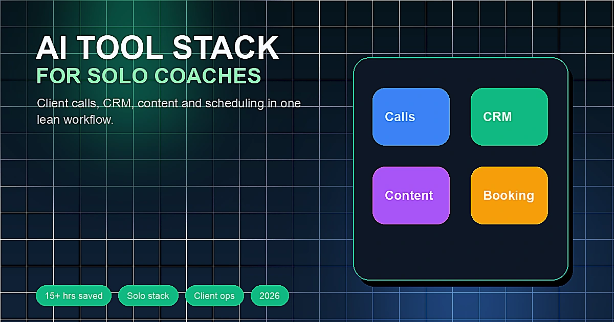Best AI Tools for Solopreneur Coaches in 2026 (Tested & Ranked)