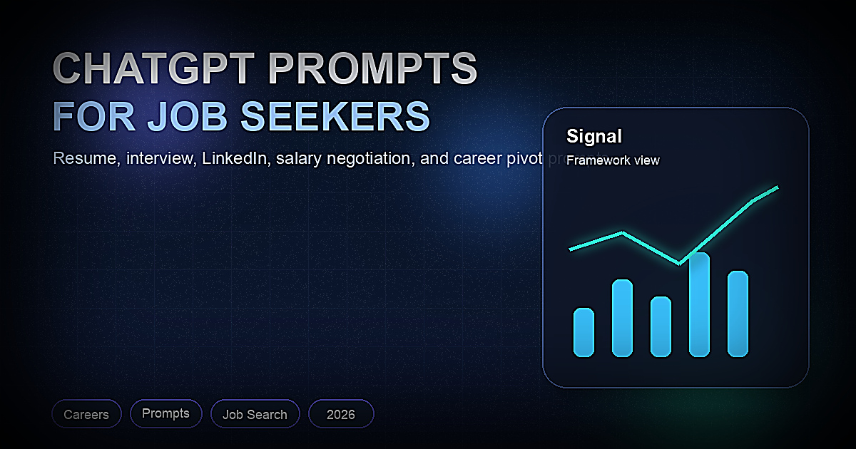 Best ChatGPT Prompts for Job Seekers 2026