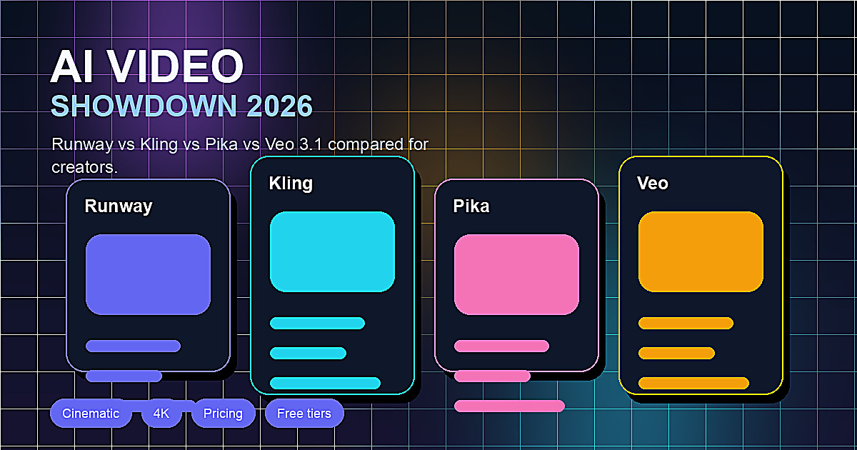 Runway vs Kling vs Pika vs Veo 3.1: Best AI Video 2026